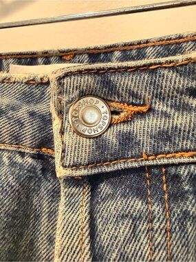 Topshop High Rise Mom Jeans W32 L30 Medium Wash Denim